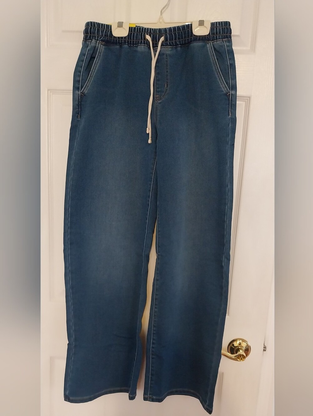 Nwt Blue Drawstring Jeans